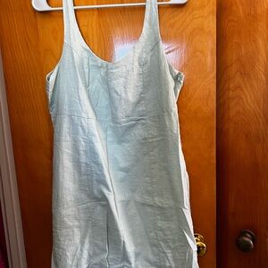 Cotton On Light Mint Linen Tank Dress